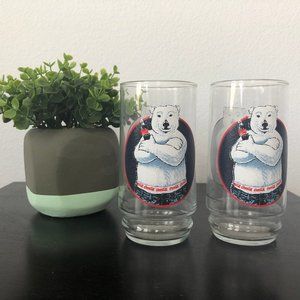 *SOLD* Coca Cola Polar Bear Glasses Cups